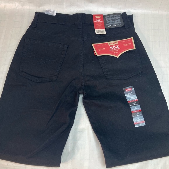 Levi’s 502™ TAPER LEVI’S® FLEX MEN'S JEANS W 28 L 30 BLACK - Picture 8 of 10